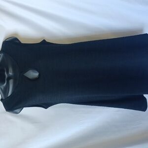 NWT Laura Hlavac Womens Black Keyhole Sleeveless Knee length Sheath Dress Size M